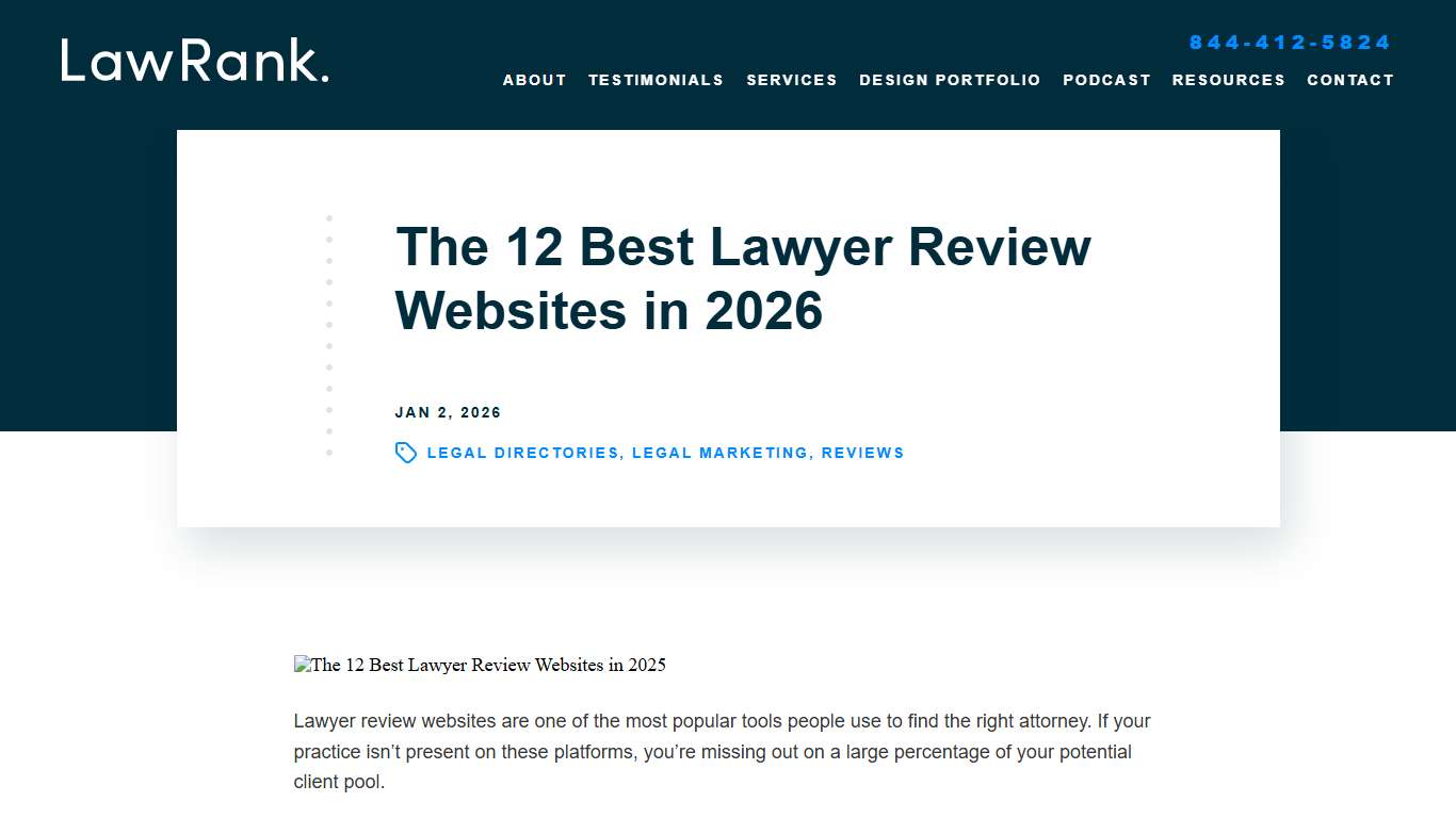 The 12 Best Lawyer Review Websites in 2026 - LawRank