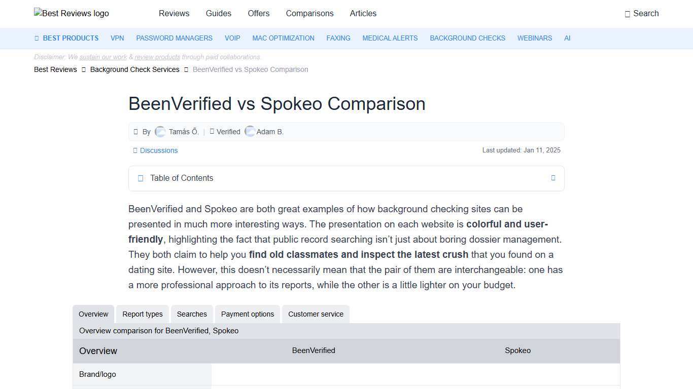 BeenVerified vs Spokeo Comparison 2026 - Best Reviews